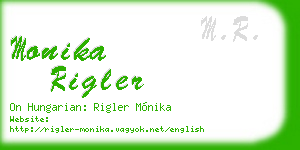 monika rigler business card